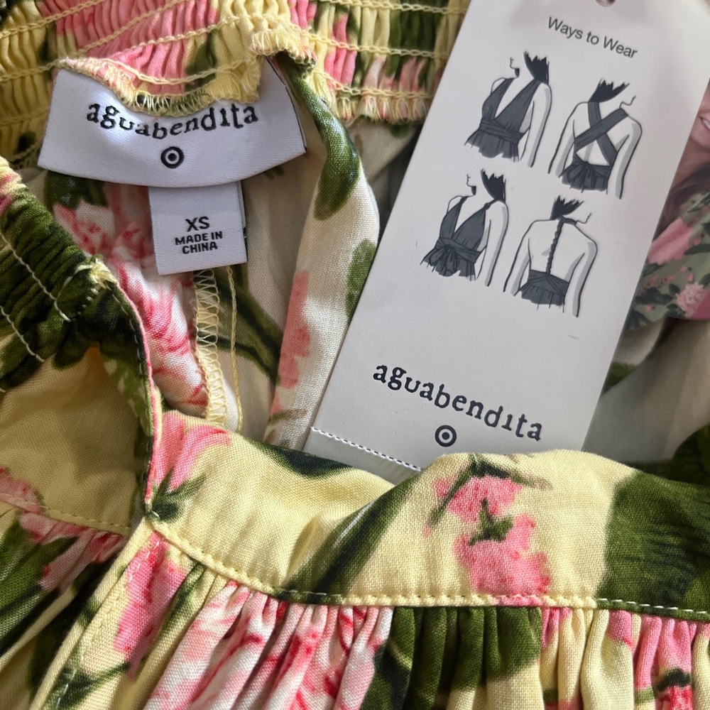 Agua Bendita x Target NWT Peony Botanical Print Jumpsuit Size XS - Picture 5 of 9